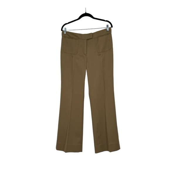 Women Anne Klein Size 12 (Jacket) 8 (Pants) Tan Polyester/Rayon/Spandex Pantsuit - Picture 11 of 16